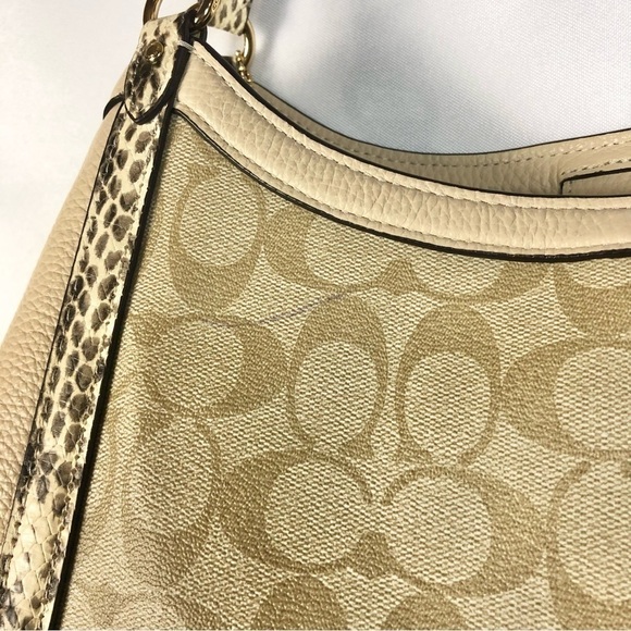 Coach Kristy Brown Shoulder Bag In Colorblock Signature Canvas - Picture 6 of 9
